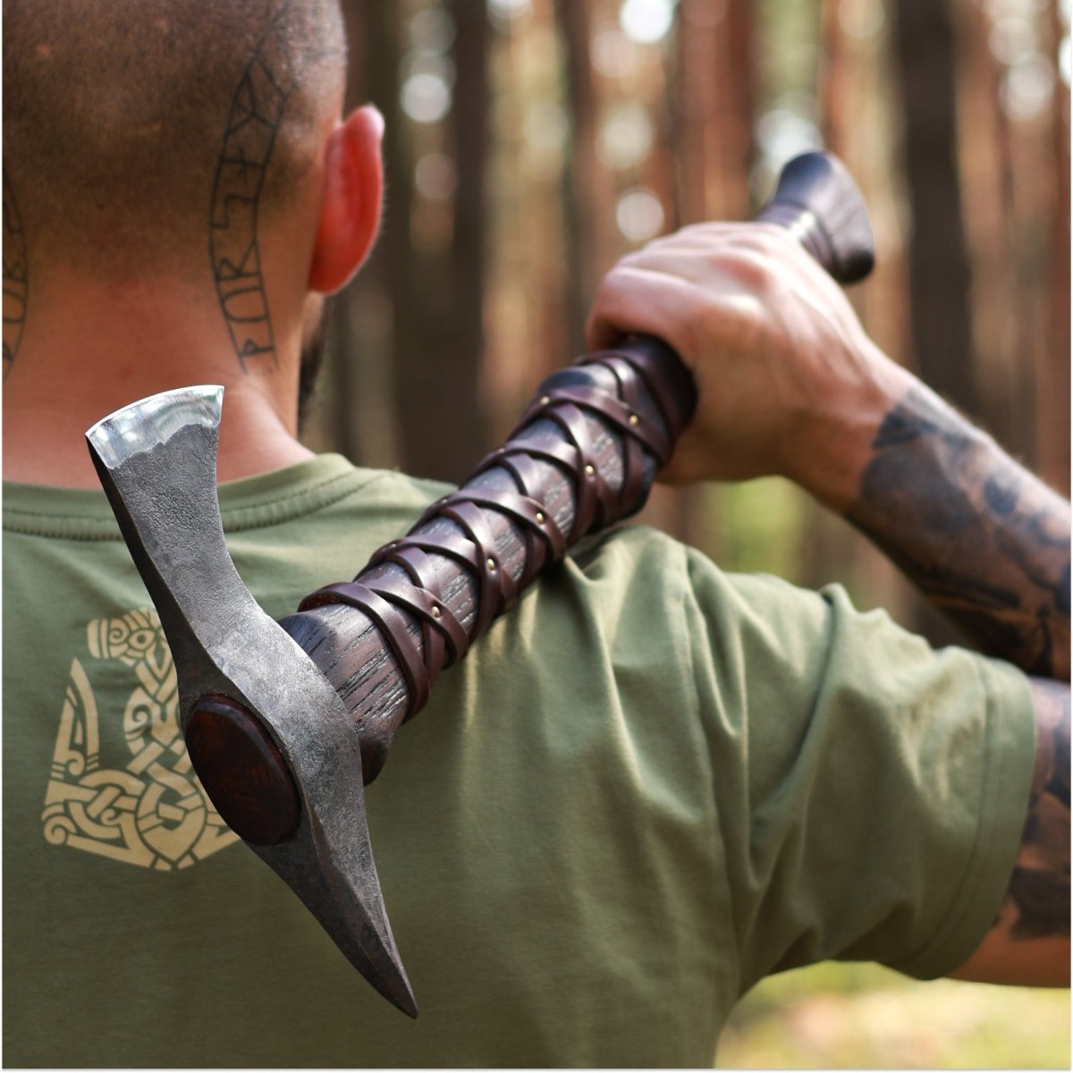 Hand-Forged “Gurons” Spike Tomahawk – Throwing Axe