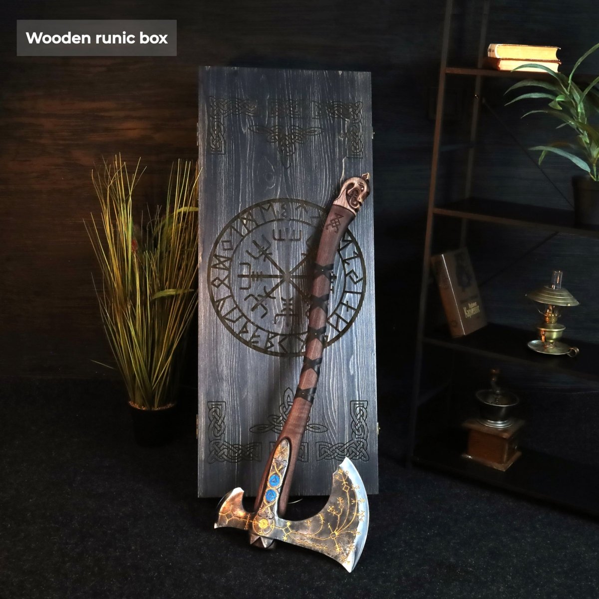 2-Handed Hand Forged "Leviathan Kratos" Axe v 2.0 (From God Of War)
