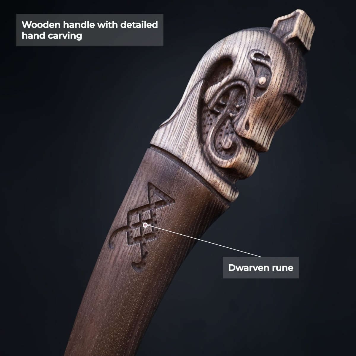 2-Handed Hand Forged "Leviathan Kratos" Axe v 2.0 (From God Of War)