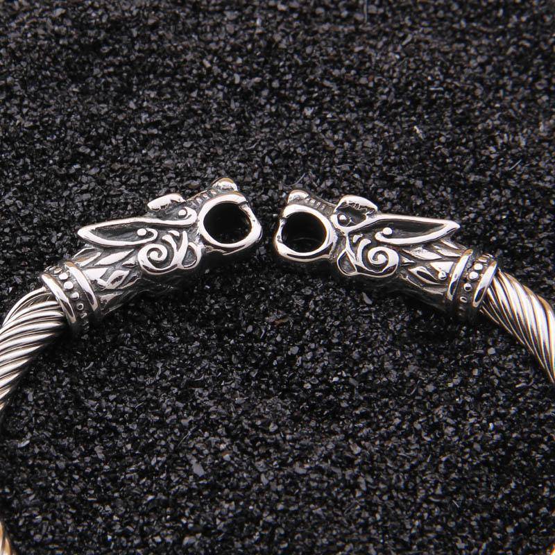 316L Stainless Steel Fenrir Adjustible Bracelet - VikingsBrand