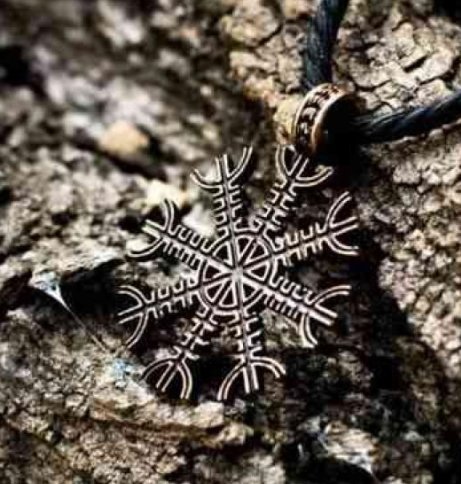 Aegishjalmur Symbol Bronze Pendant