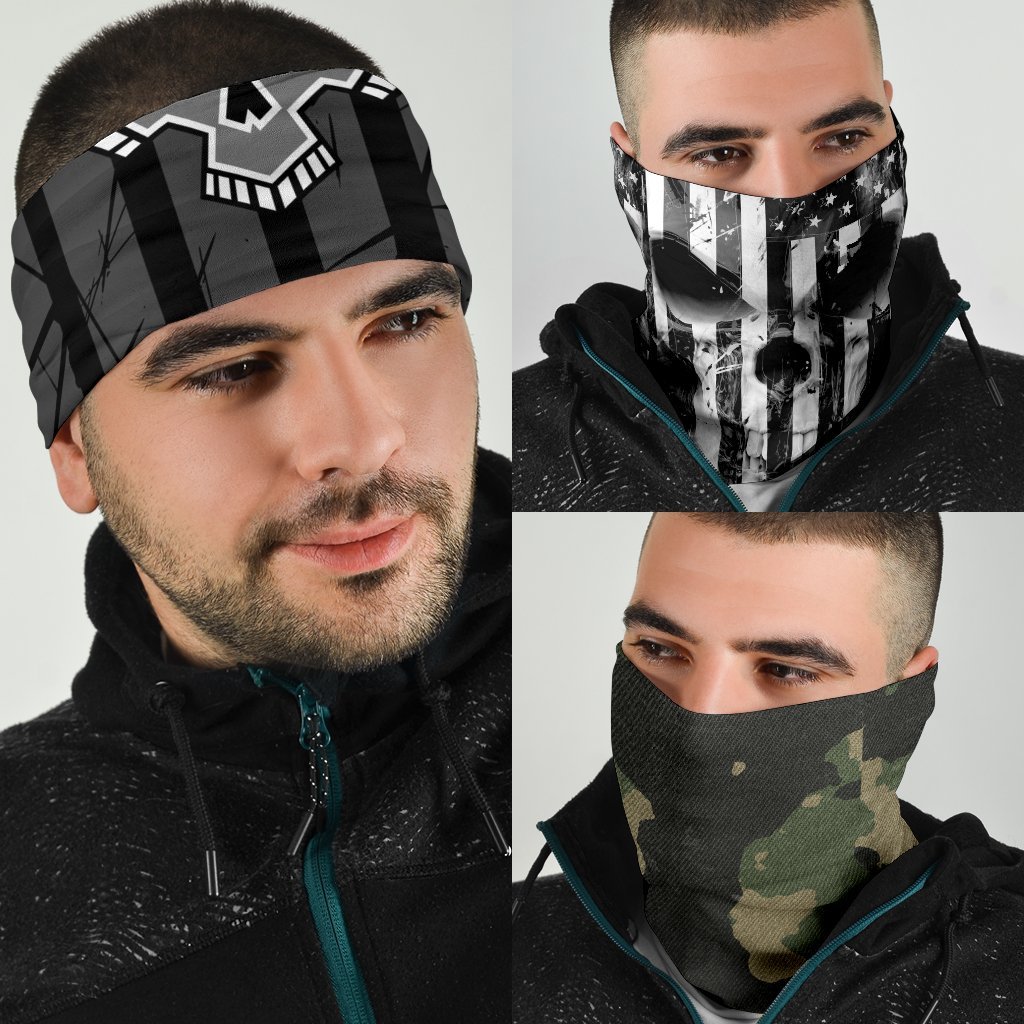 American Flag & Camo Neck Gaiter | Face Shield