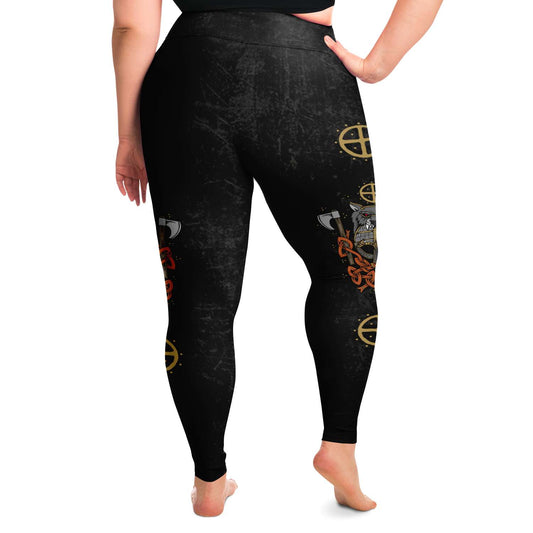 Berserker Line Viking Shieldmaiden Plus size leggings – view 2