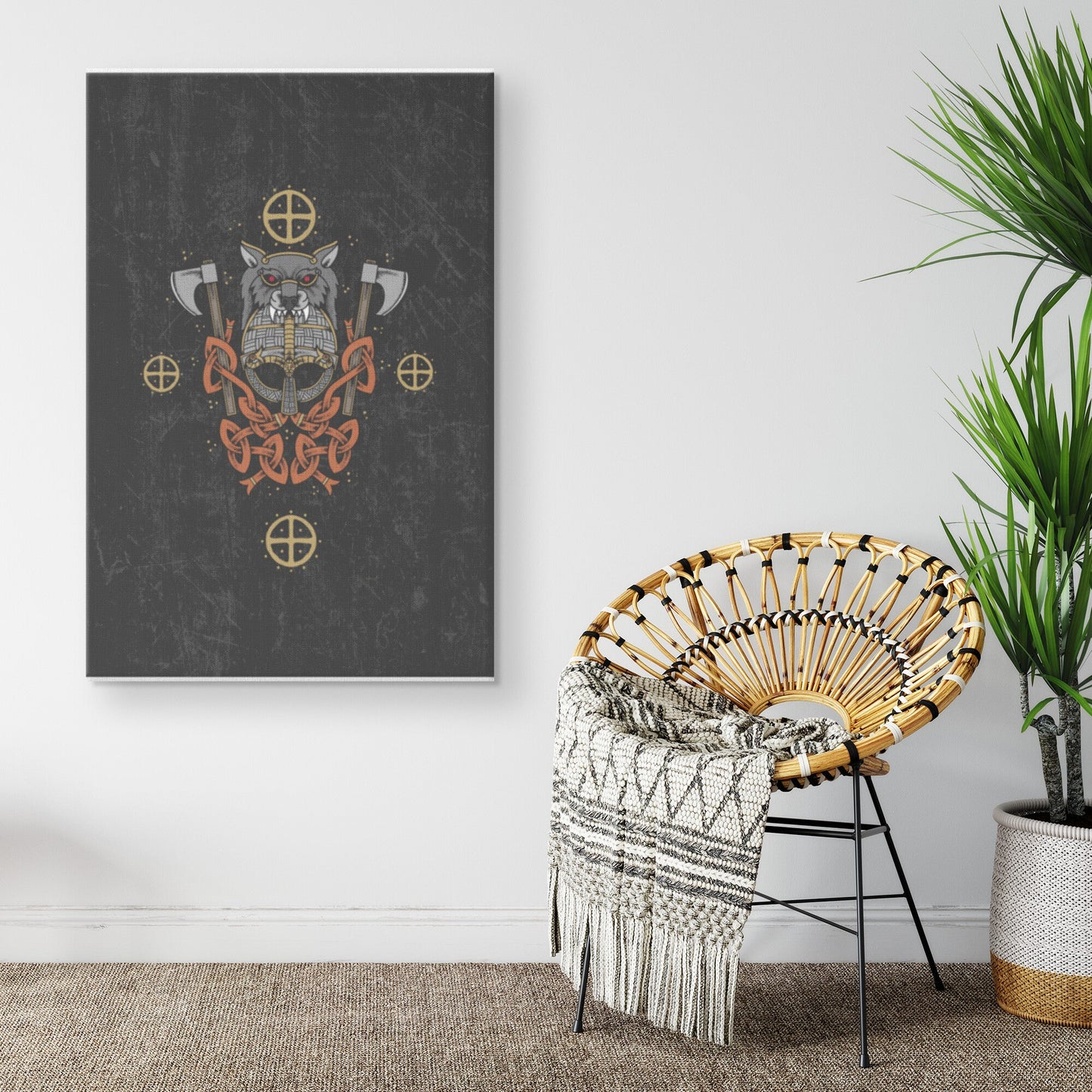 Berserker Viking Wall Art - Norse Home Decor