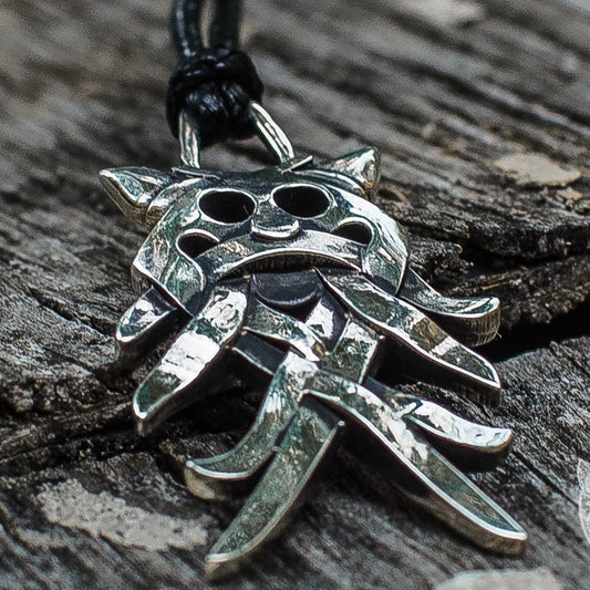 Aarhus mask pendant in 925 sterling silver – view 2