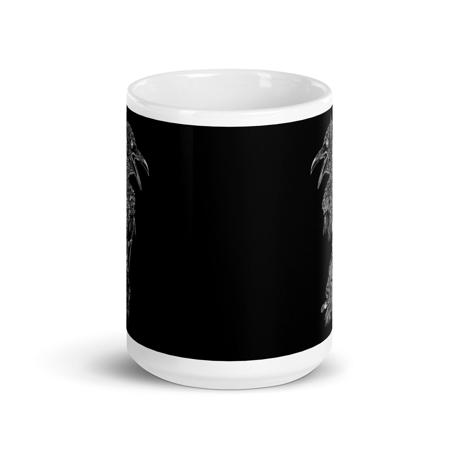 Einherjar Patch Viking White glossy mug