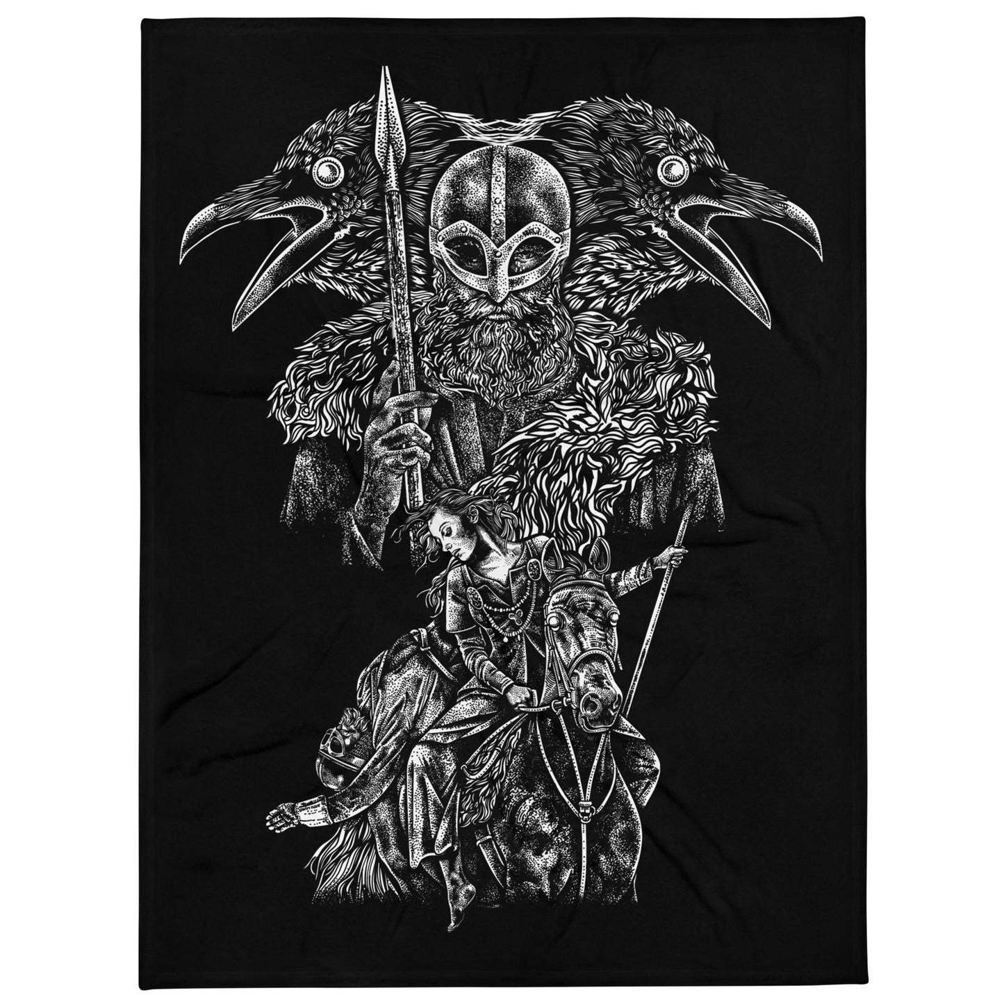 Einherjar Path Viking Throw Blanket