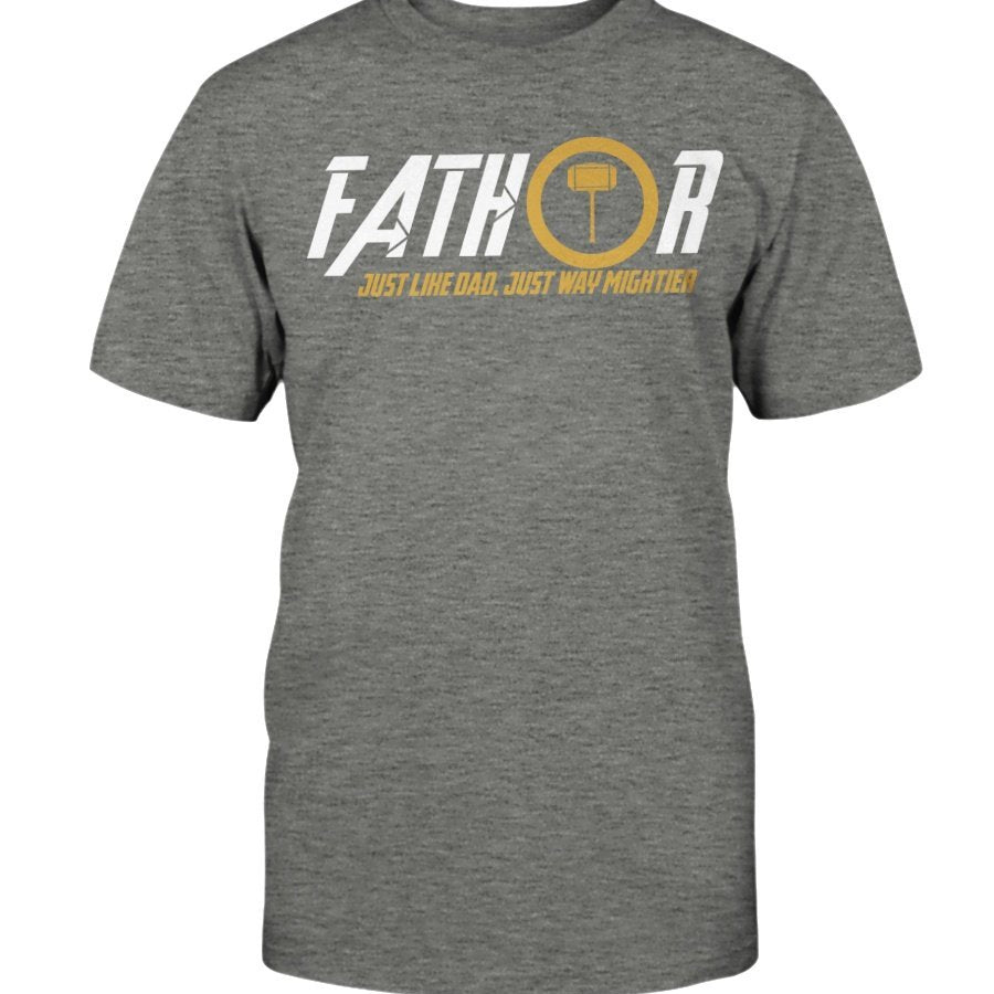 Fathor Classic Cotton T-Shirt - White / Yellow Wording