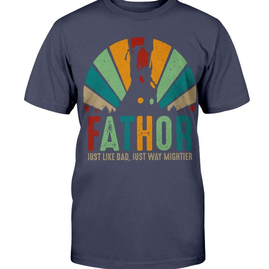 Fathor Classic Cotton T-Shirt - Rainbow Wording