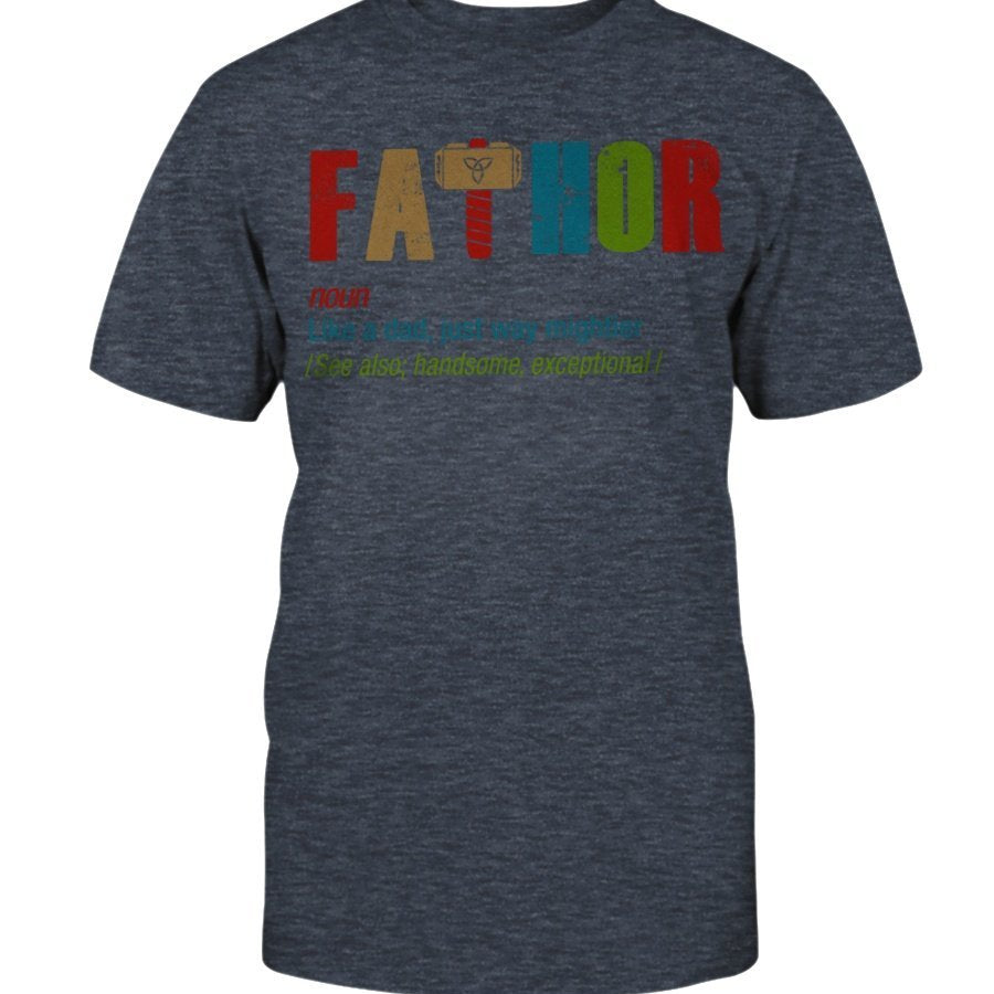 Fathor Premium Fit T-Shirt - Multi Colored Wording