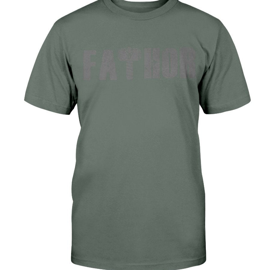 Fathor Premium Fit T-Shirt - Grey Wording