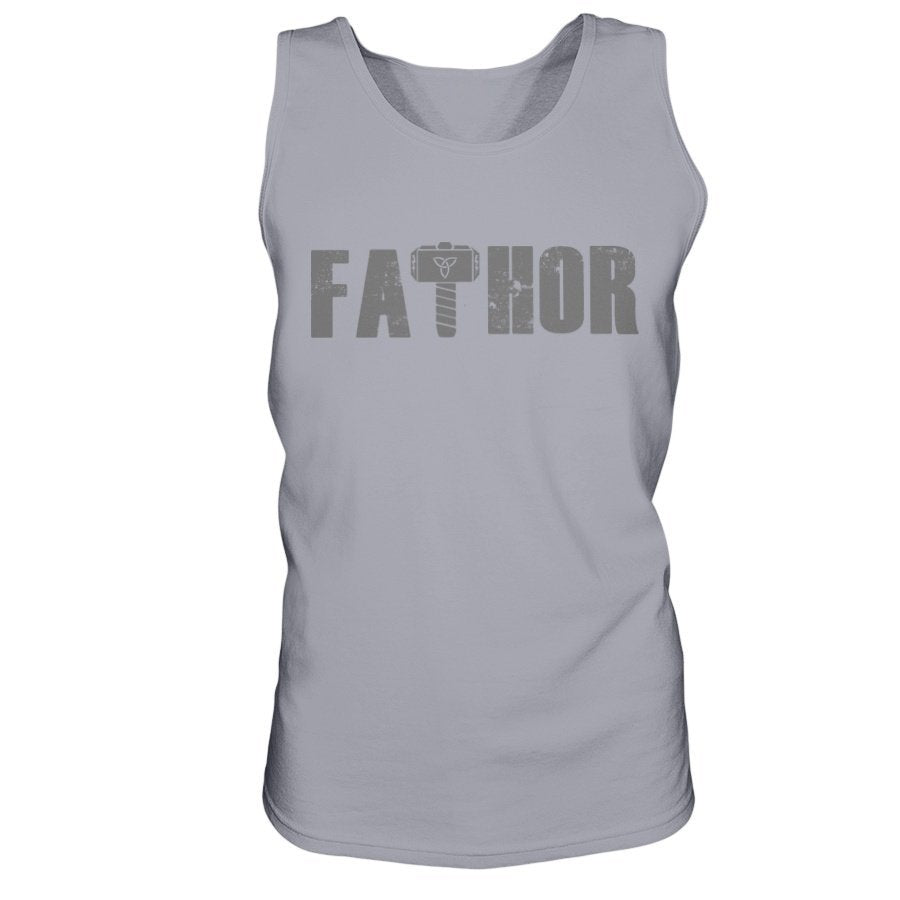 Fathor Ultra Cotton Tank - Grey Wording