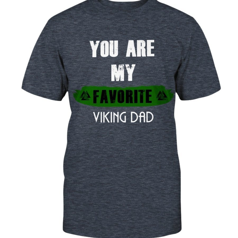 Favorite Viking Dad Cotton T-Shirt - Lime