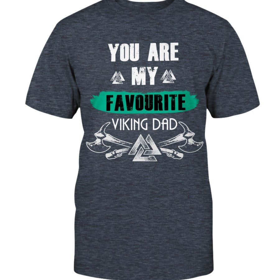 Favorite Viking Dad Cotton T-Shirt - Favourite Dad