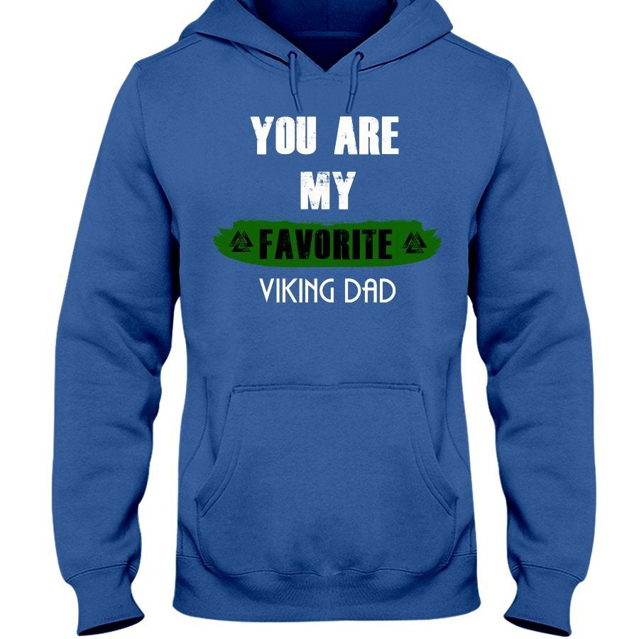 Favorite Viking Dad Hoodie - Light Green