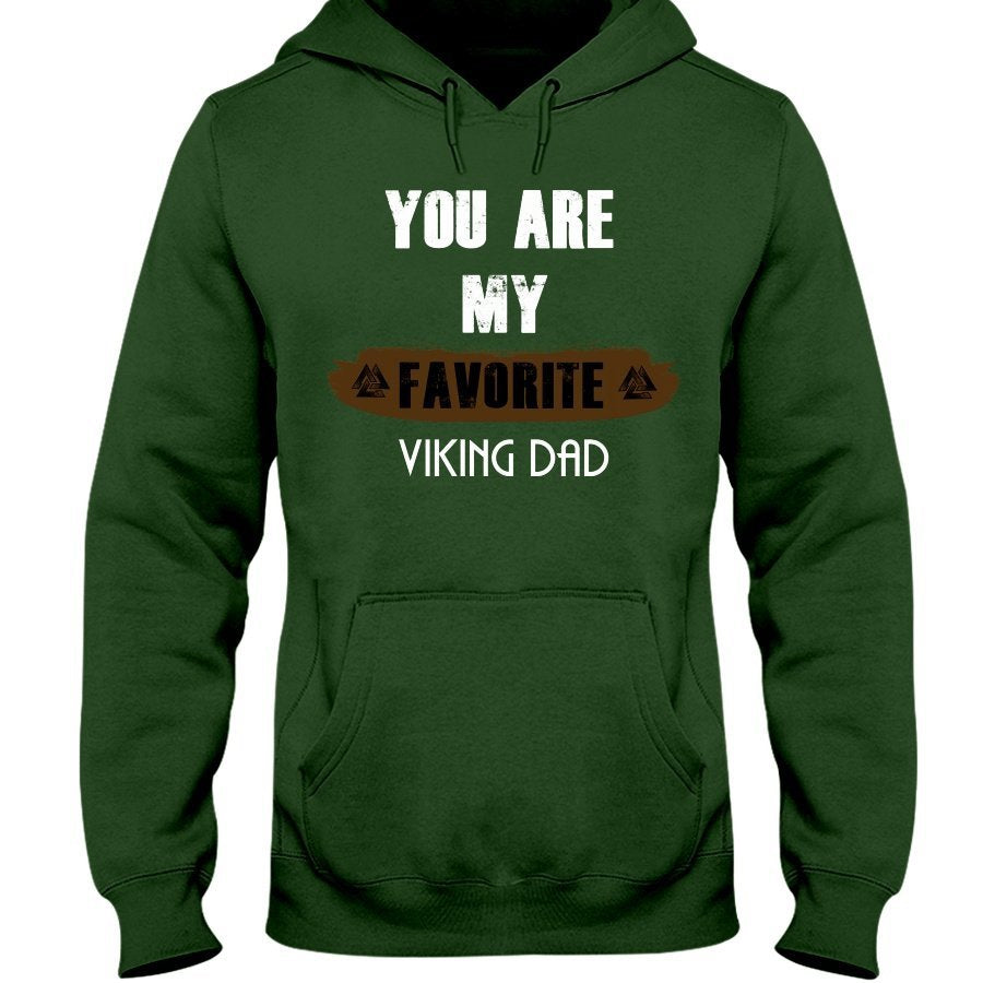 Favorite Viking Dad Hoodie - Light Brown