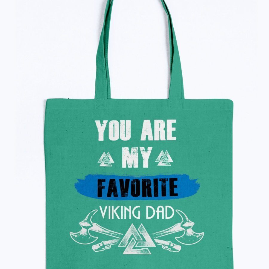 Favorite Viking Dad Tote - Blue