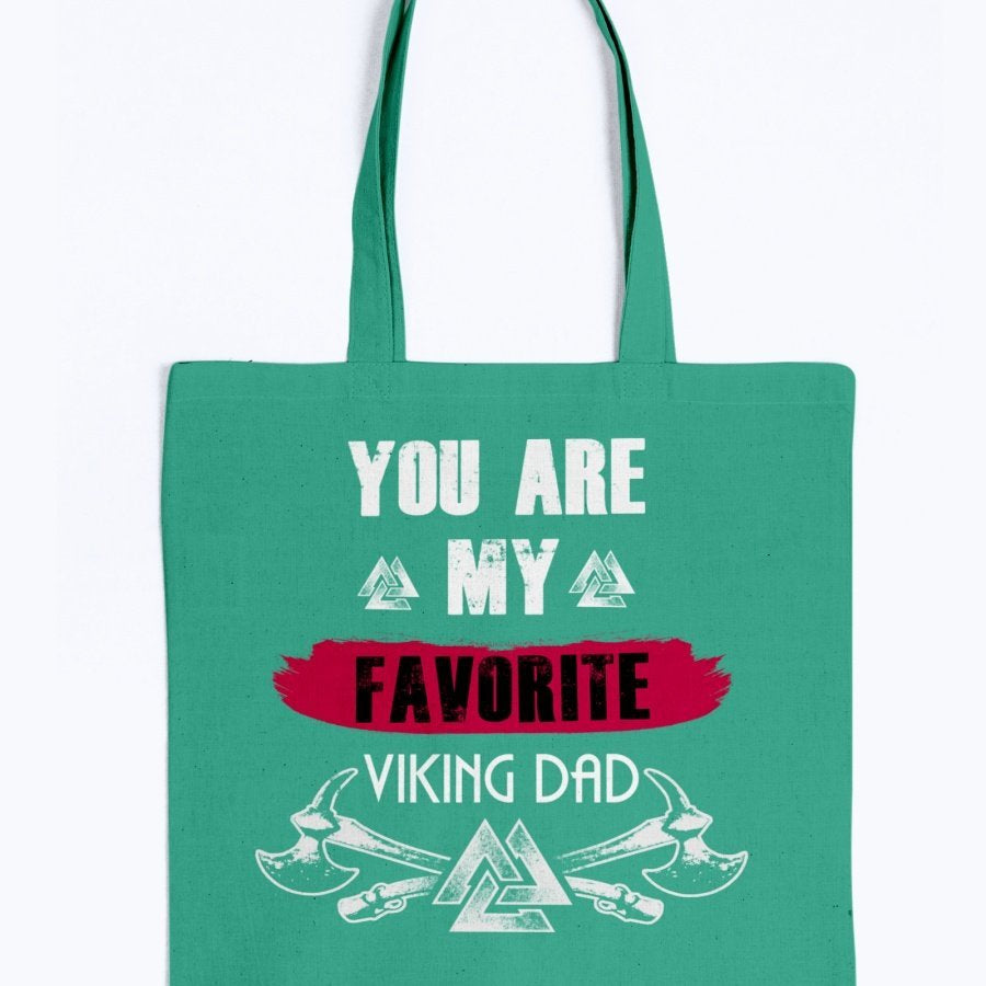 Favorite Viking Dad Tote - Red
