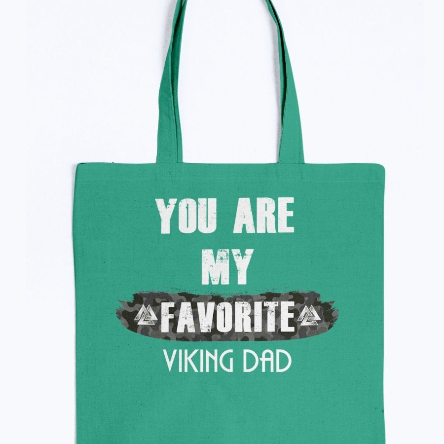 Favorite Viking Dad Tote - Camo