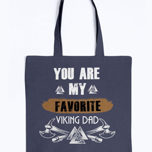 Favorite Viking Dad Tote - Brown