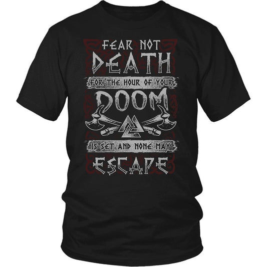 Fear Not Death Viking Shirt and Hoodie – view 2