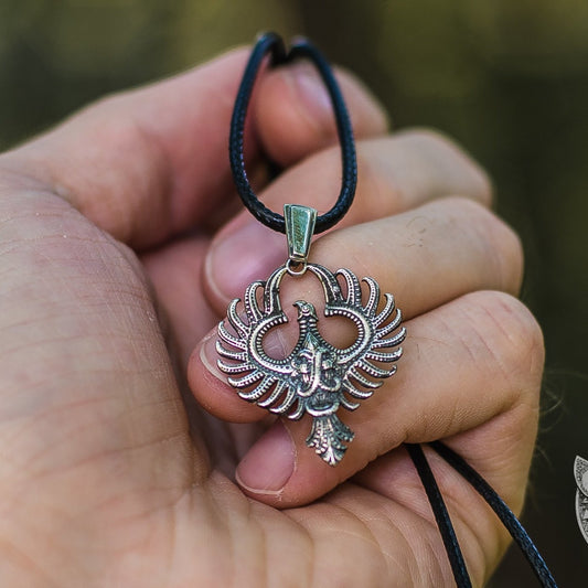 Firebird Phoenix 925 Sterling Silver Pendant - VikingsBrand