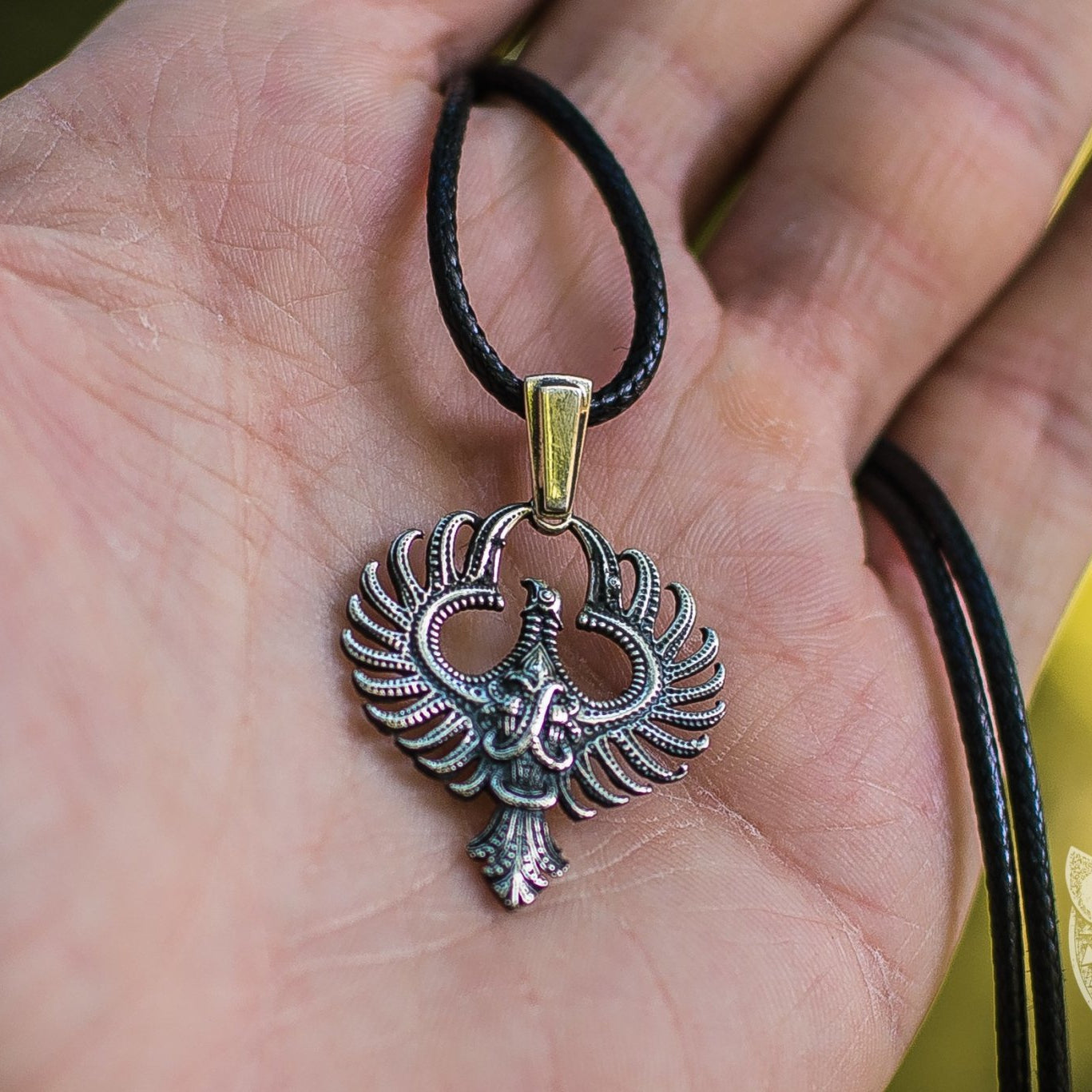 Firebird Phoenix 925 Sterling Silver Pendant - VikingsBrand