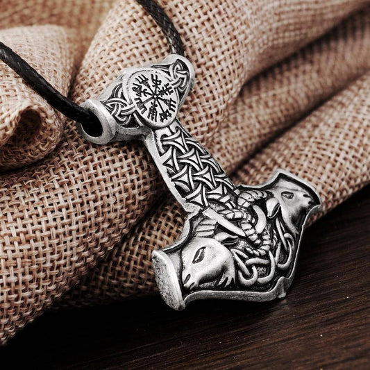 goat Thor's Hammer pendant necklace – view 2