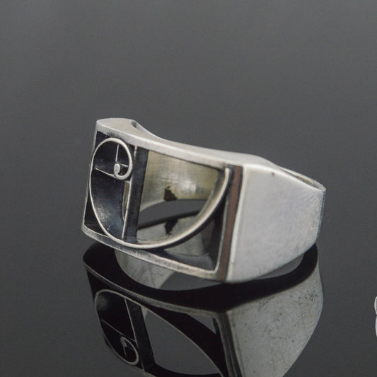Golden Triangle 925 Sterling Silver Viking Ring - VikingsBrand
