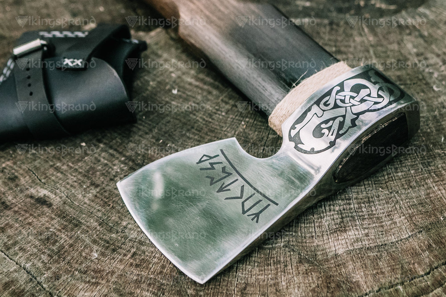 Handmade Viking Axe "Loyal Björg" With Leather Case