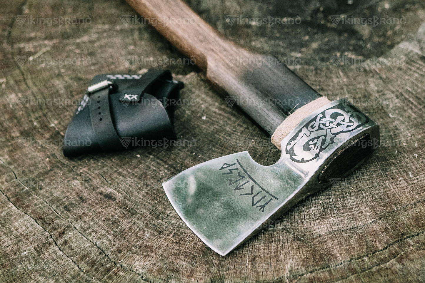 Handmade Viking Axe "Loyal Björg" With Leather Case