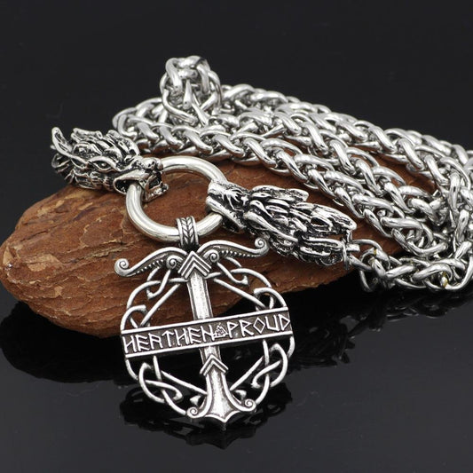 heathen proud stainless steel necklace – view 2