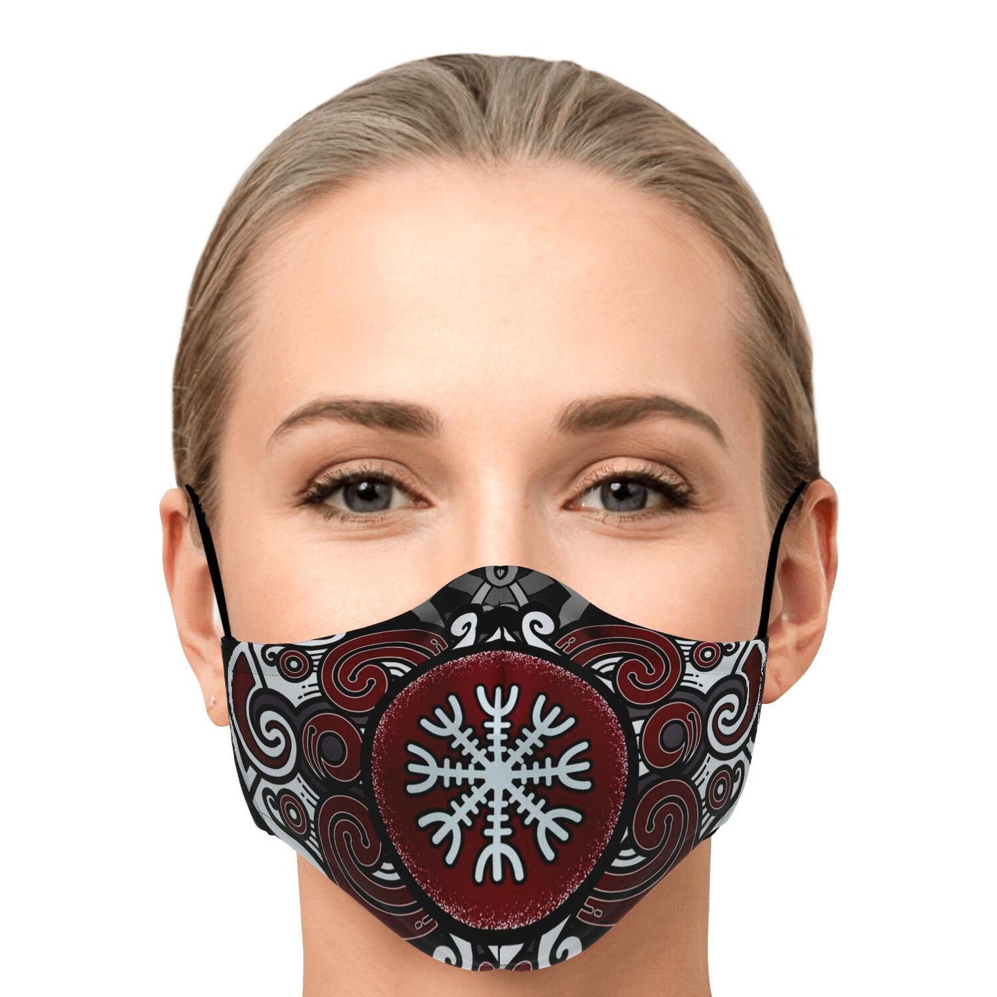 Huginn and Muninn Viking Face Mask Cover