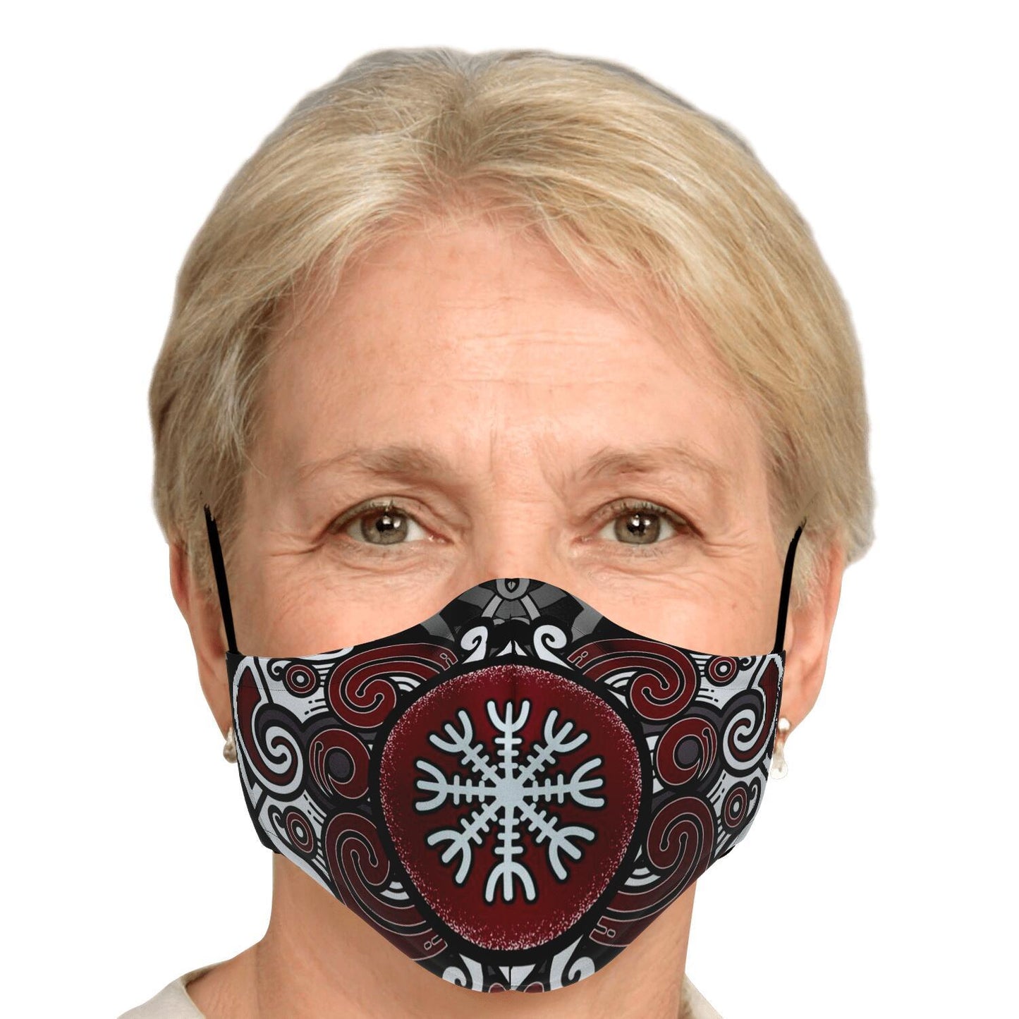 Huginn and Muninn Viking Face Mask Cover
