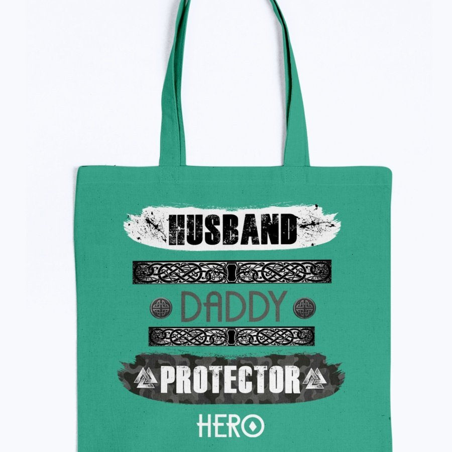 Husband - Daddy - Protector - Hero Tote - White Camo