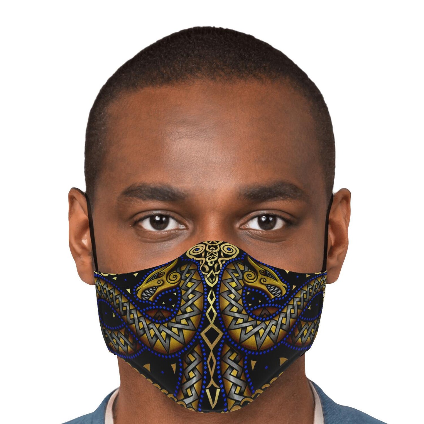 Jörmungandr Viking Face Mask Cover - Color Variation #3
