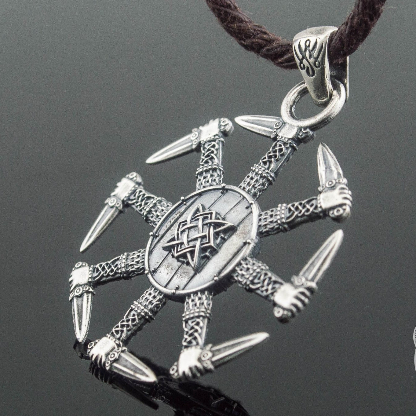 Kolovrat 925 Sterling Silver Pendant - VikingsBrand