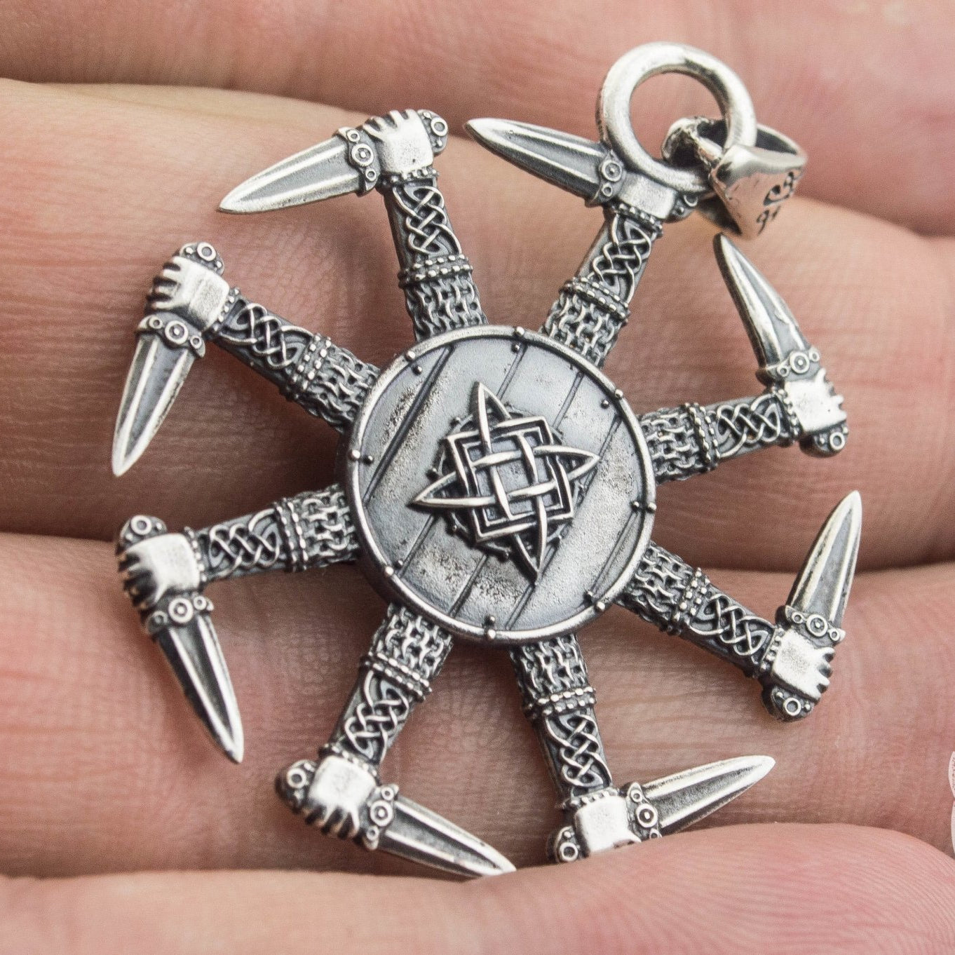 Kolovrat 925 Sterling Silver Pendant - VikingsBrand