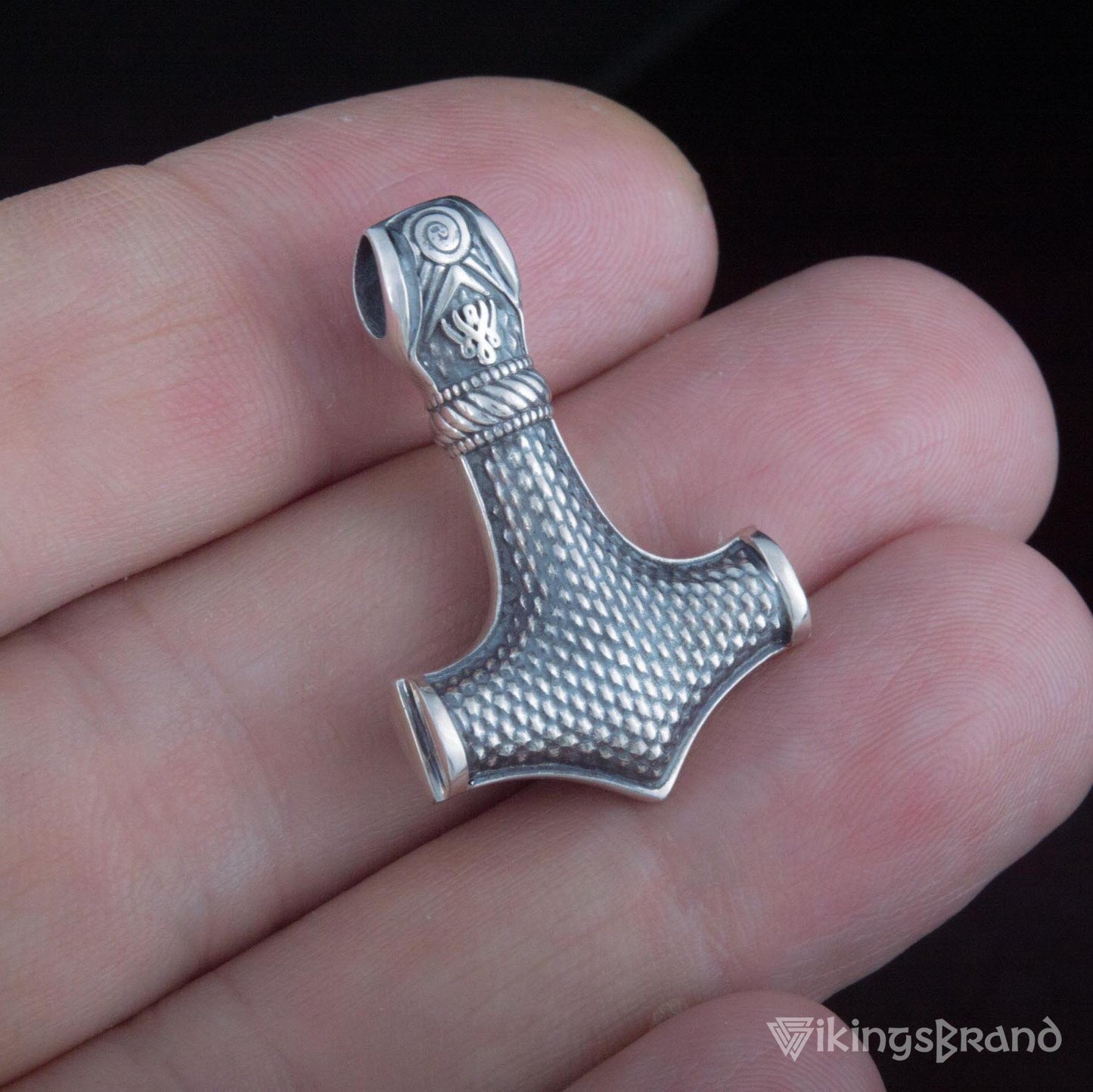 Mammen Style Thor's Hammer, Mjolnir Gold or 925 Sterling Silver Pendant