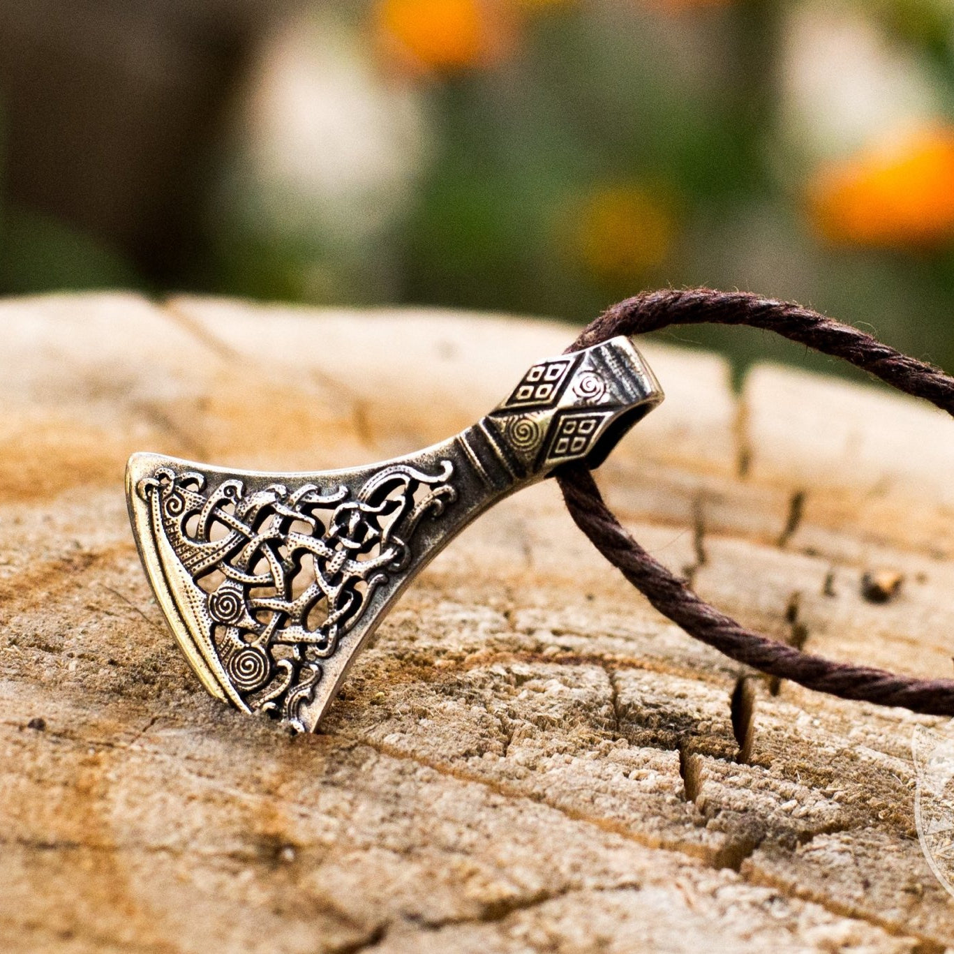 Mammen Style Viking Axe Bronze Pendant - VikingsBrand