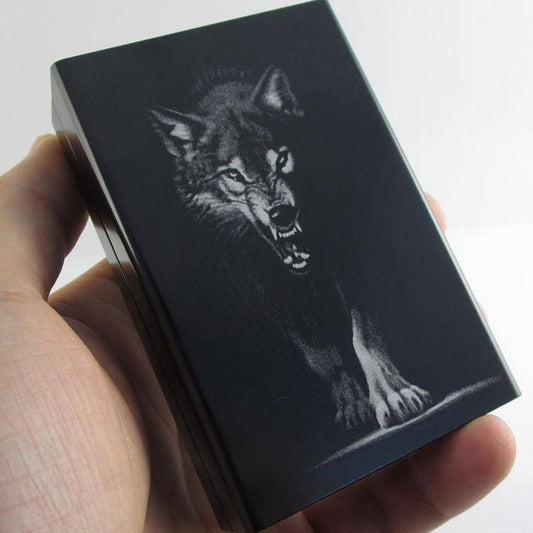 Metal wolf Cigarette Case – view 2
