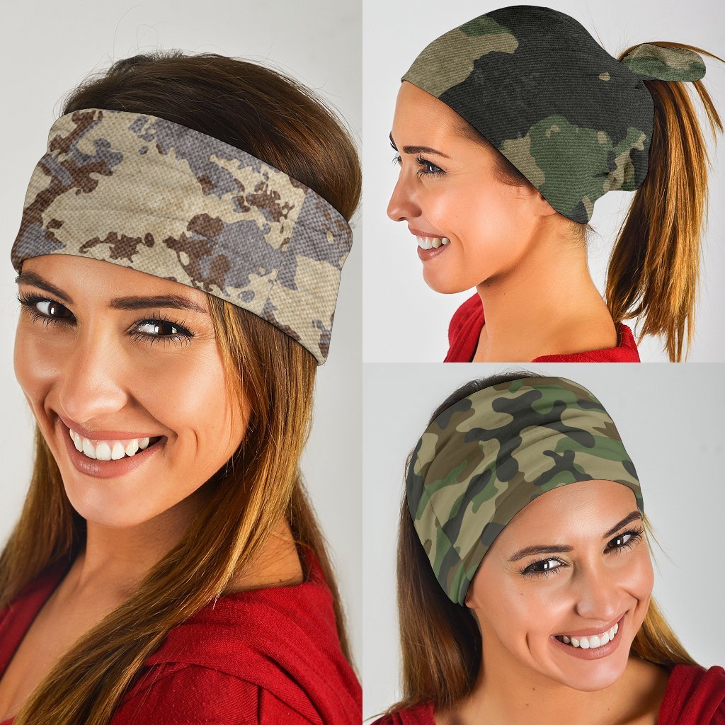 Military Camo Neck Gaiter | Face Shield | Bandana - Light