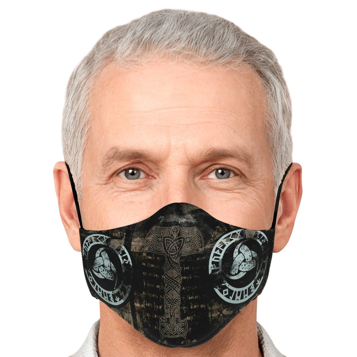 Mjolnir Viking Face Mask Cover - Mutli
