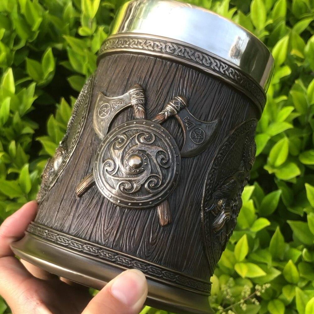Norse God Odin & Thor 3D Stainless Steel Viking Mug