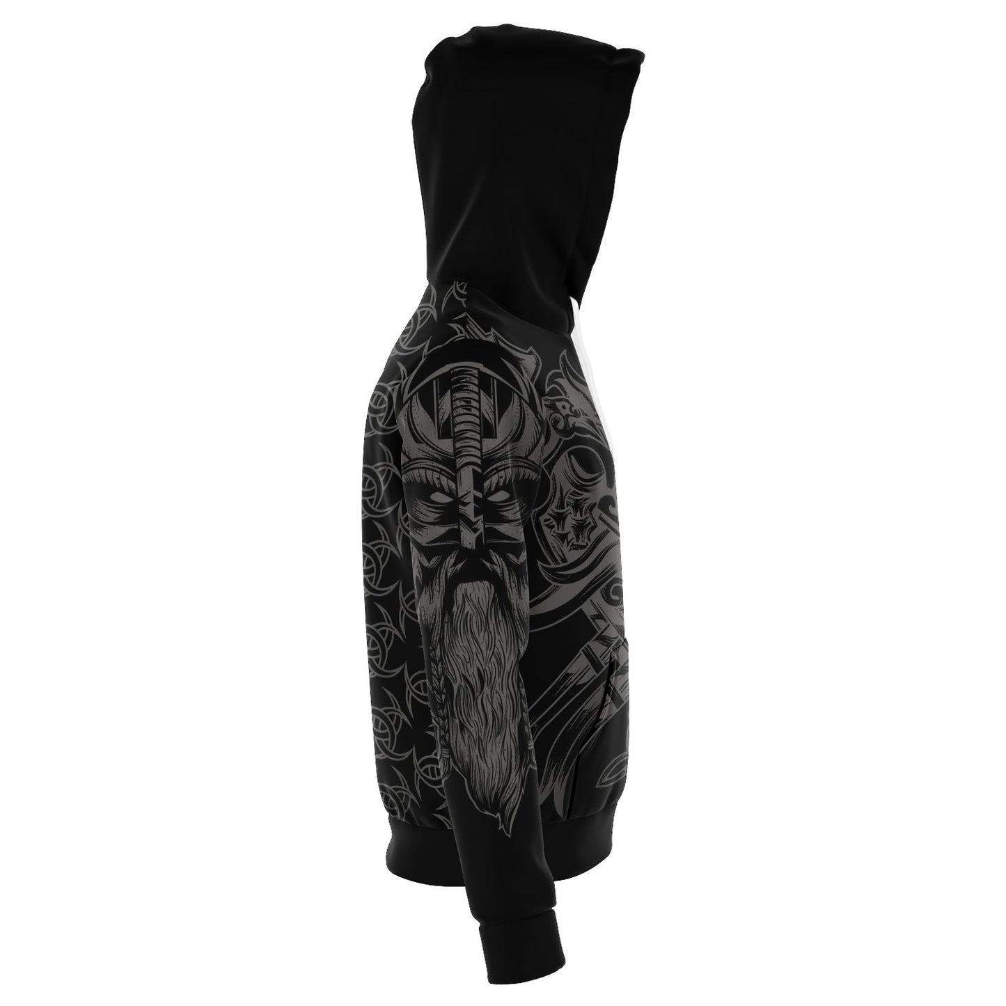 Norse Warrior - Viking Tattoo Style Hoodie 001 - VikingsBrand