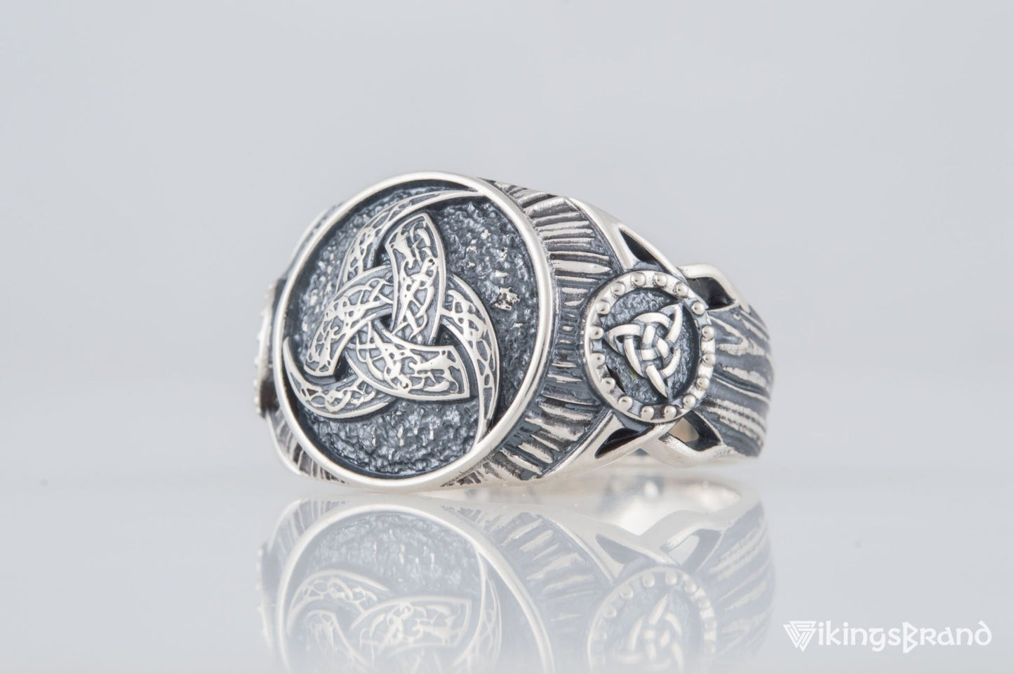 Odin Horn Viking Symbol Ring Sterling Silver Handmade Viking Jewelry