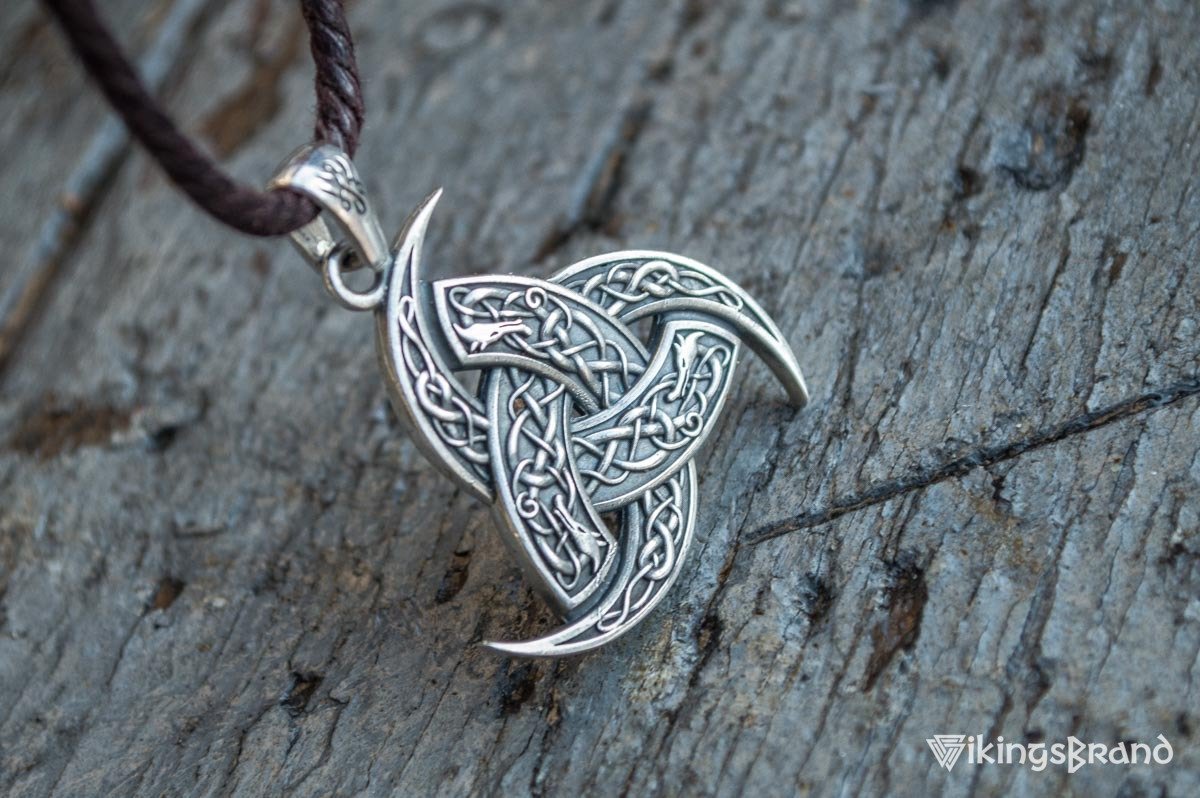 Odin Horn Vikings Pendant Sterling Silver Unique Jewelry