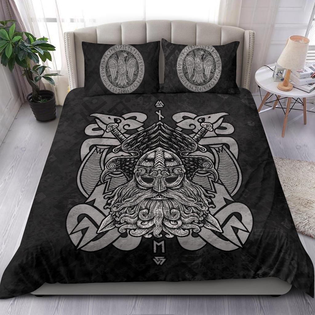Odin with Ravens Premium Bedding Set - VikingsBrand