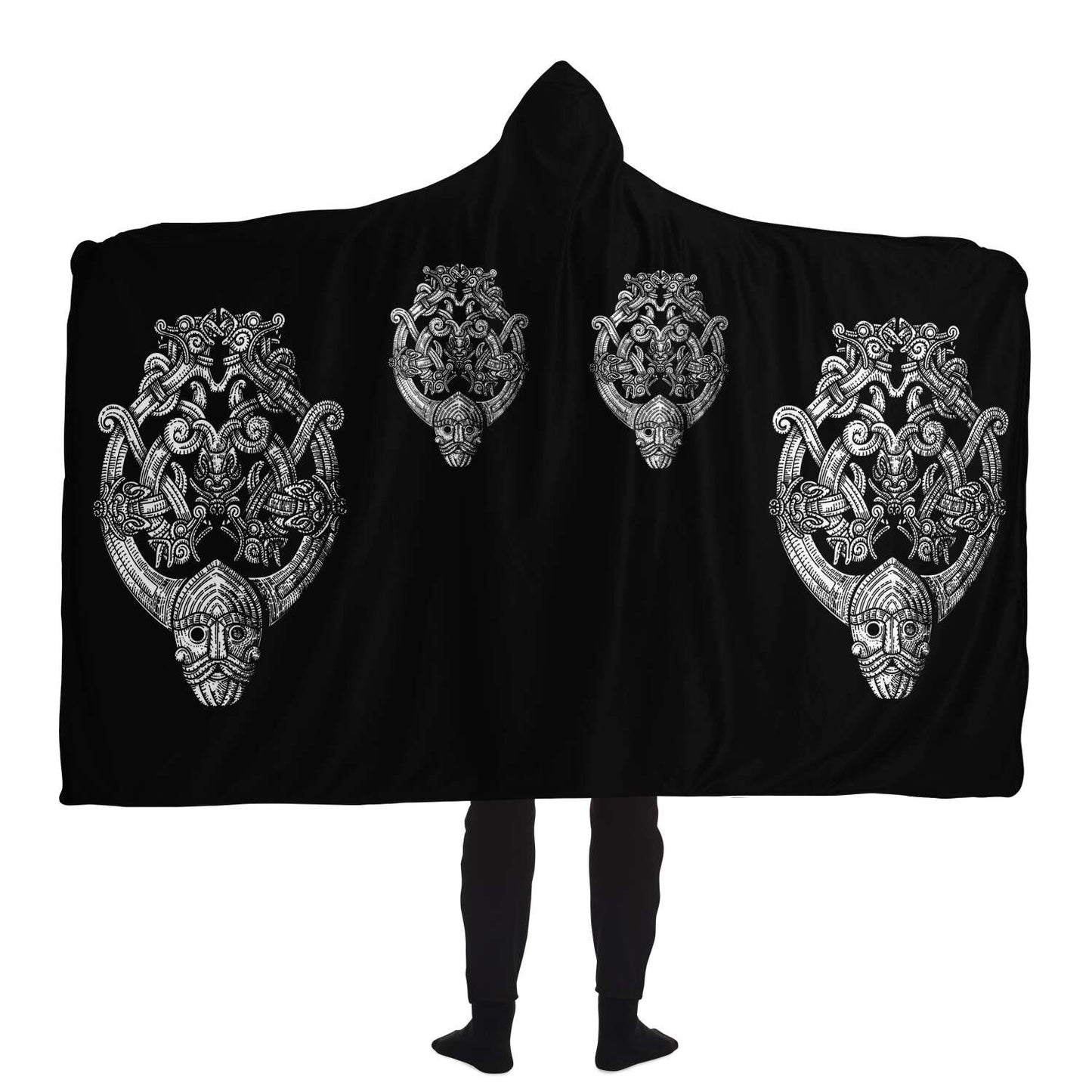 Odin's Wolfpack Unisex Hooded Blanket