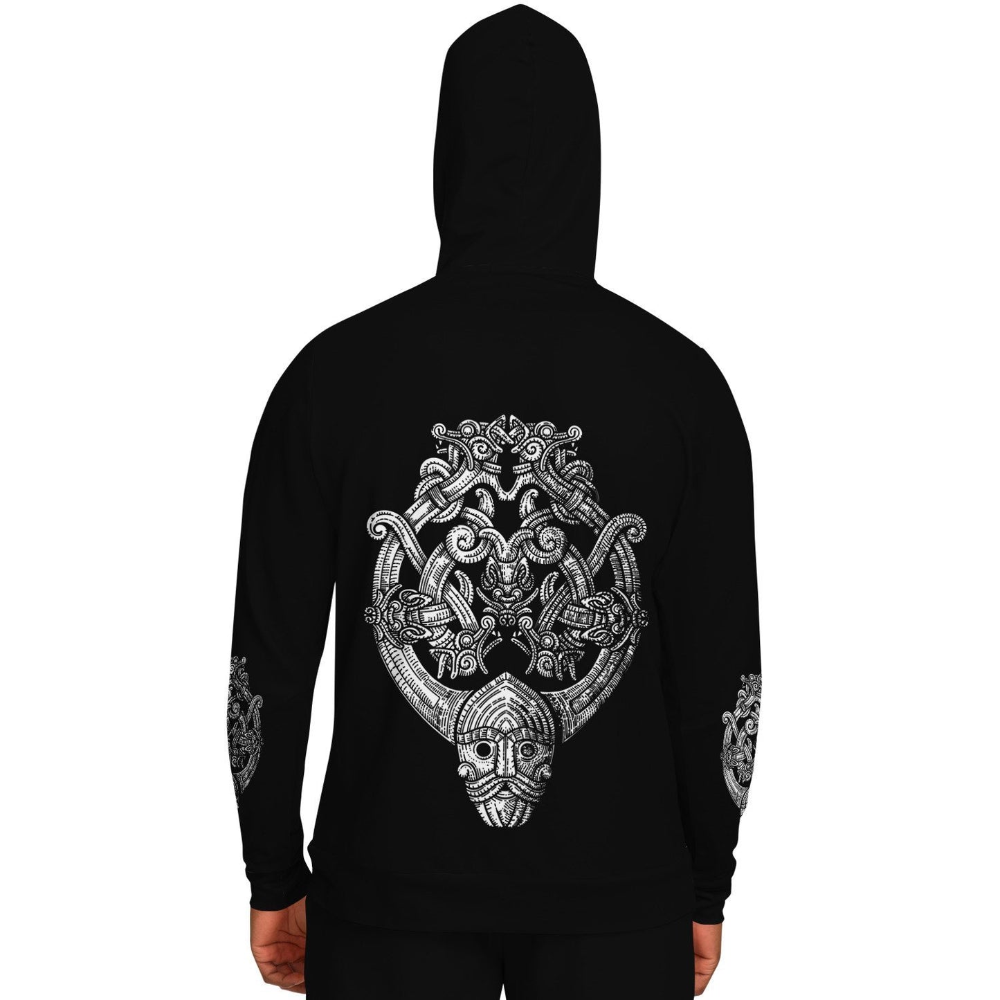 Odin's Wolfpack Unisex Viking Hoodie - Back Print